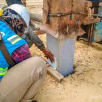 Engineering doing his job with complete safety apparel.