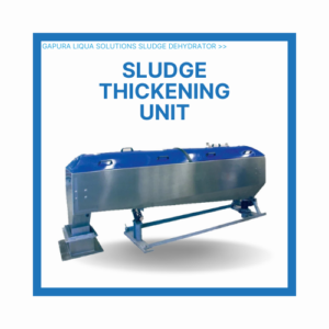 The Image is the Sludge Thickening Unit for PT GLS's sludge dehydrator product page.