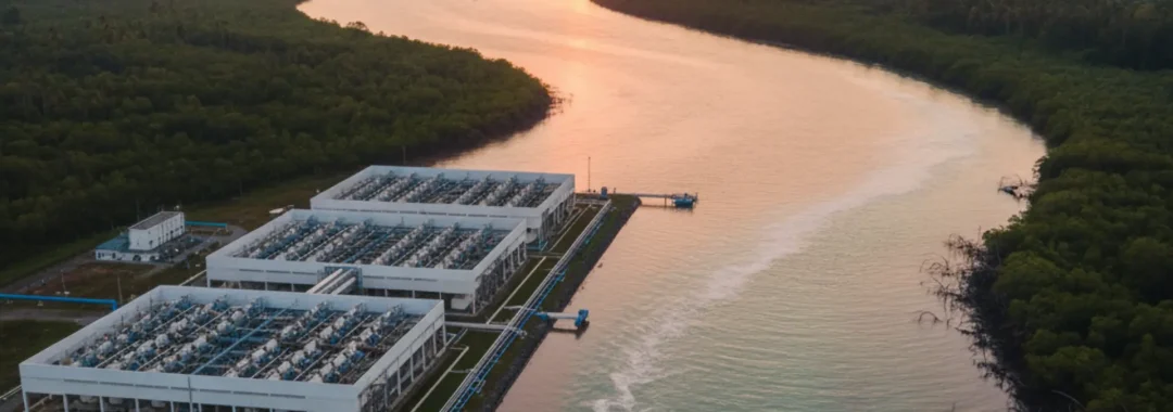 Brackish water adalah air payau yang terdapat di muara sungai dan pesisir