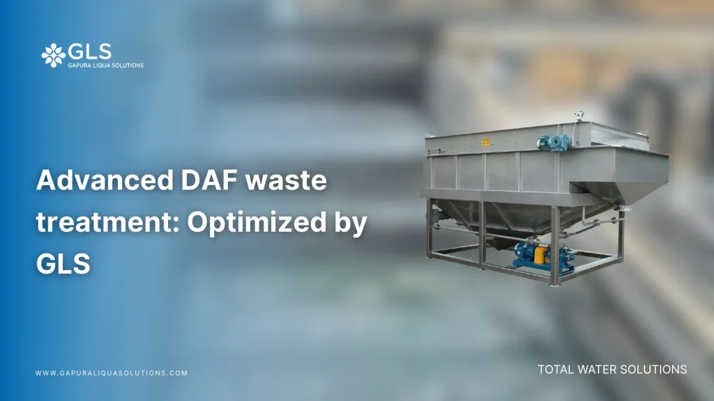 Advanced DAF waste treatment unit showing high-efficiency flotation for Indonesian industrial wastewater.