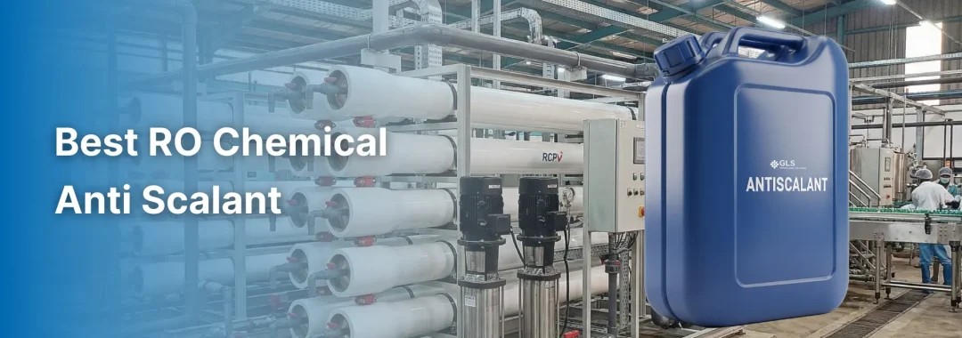 An industrial facility technician calibrating an injection pump for an RO chemical anti scalant system to prevent membrane scaling.